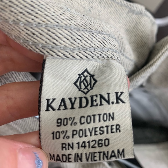 Kayden K men’s tapered white jeans - Picture 4 of 7